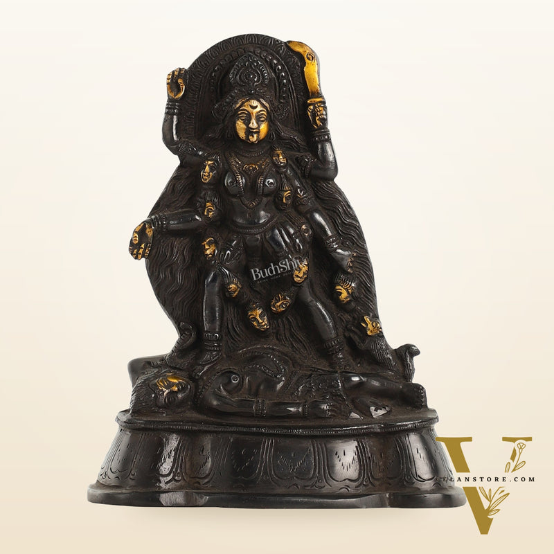 Brass Kali Ma Idol - 7 Inch