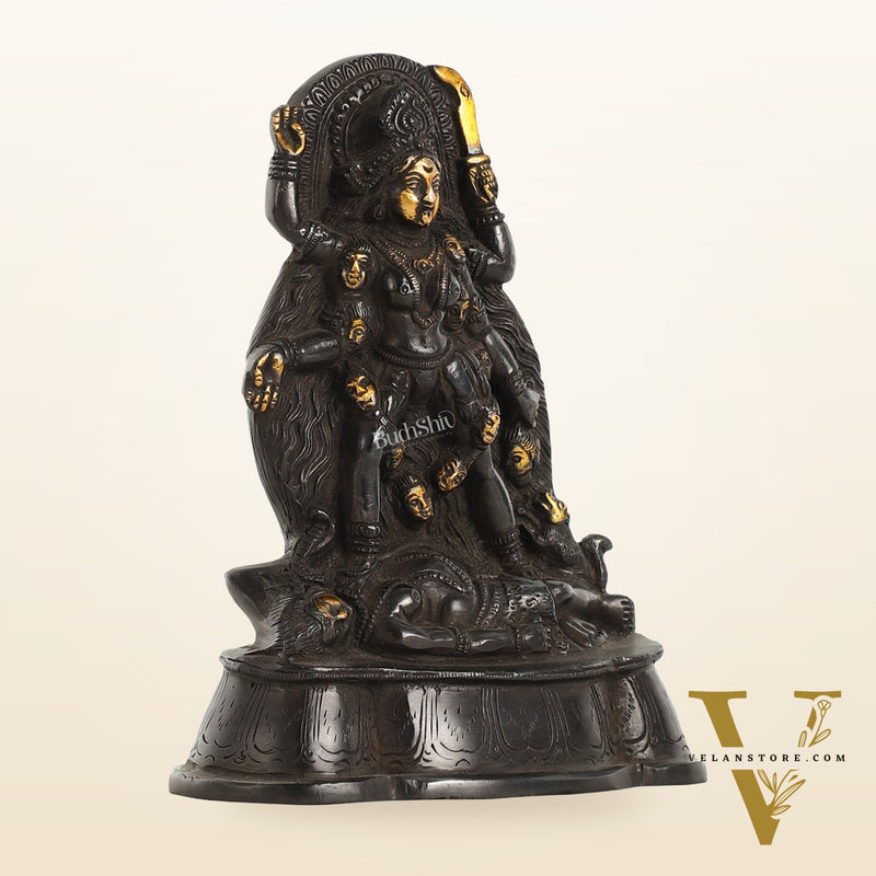 Brass Kali Ma Idol - 7 Inch