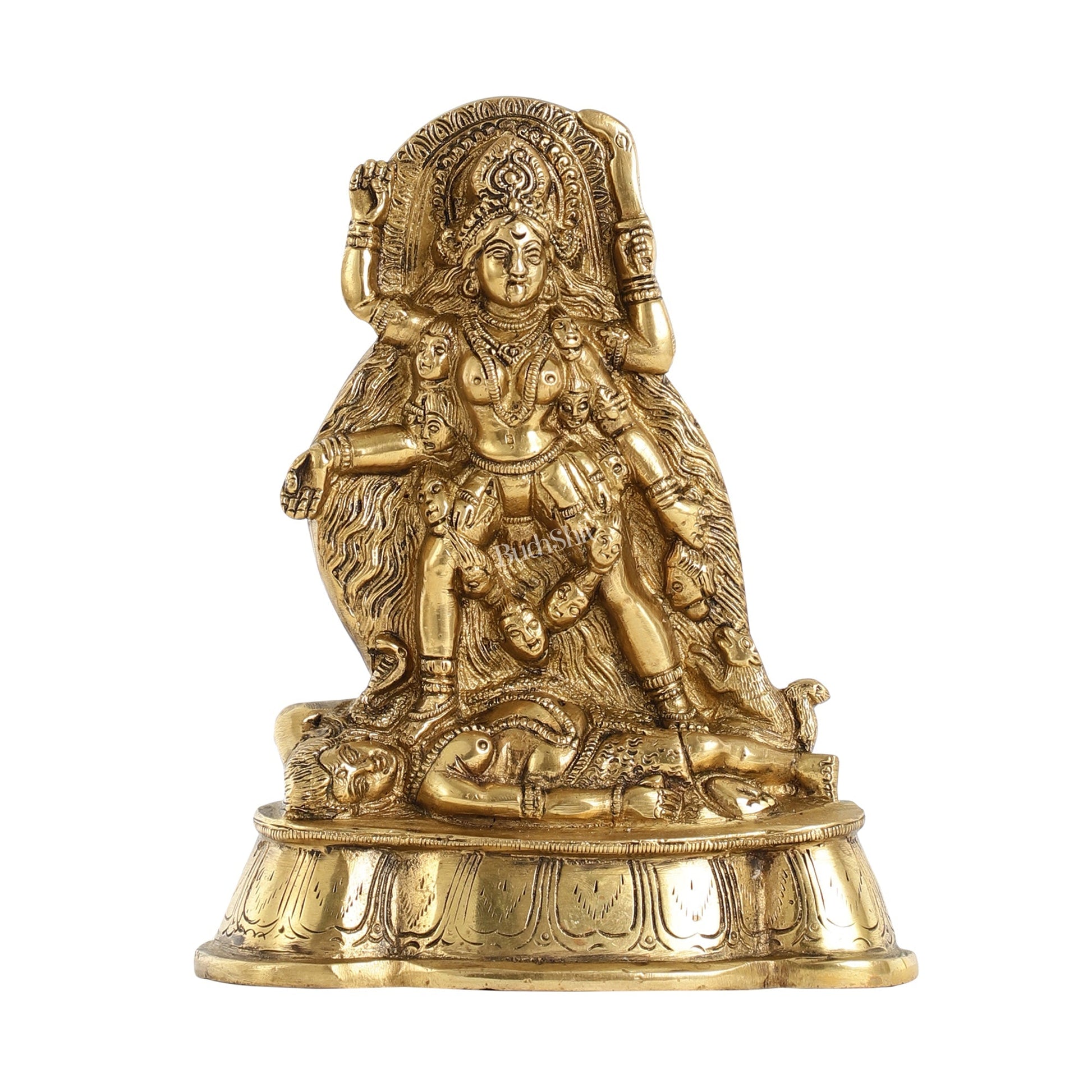 Brass Kali Ma Idol - 7 Inch