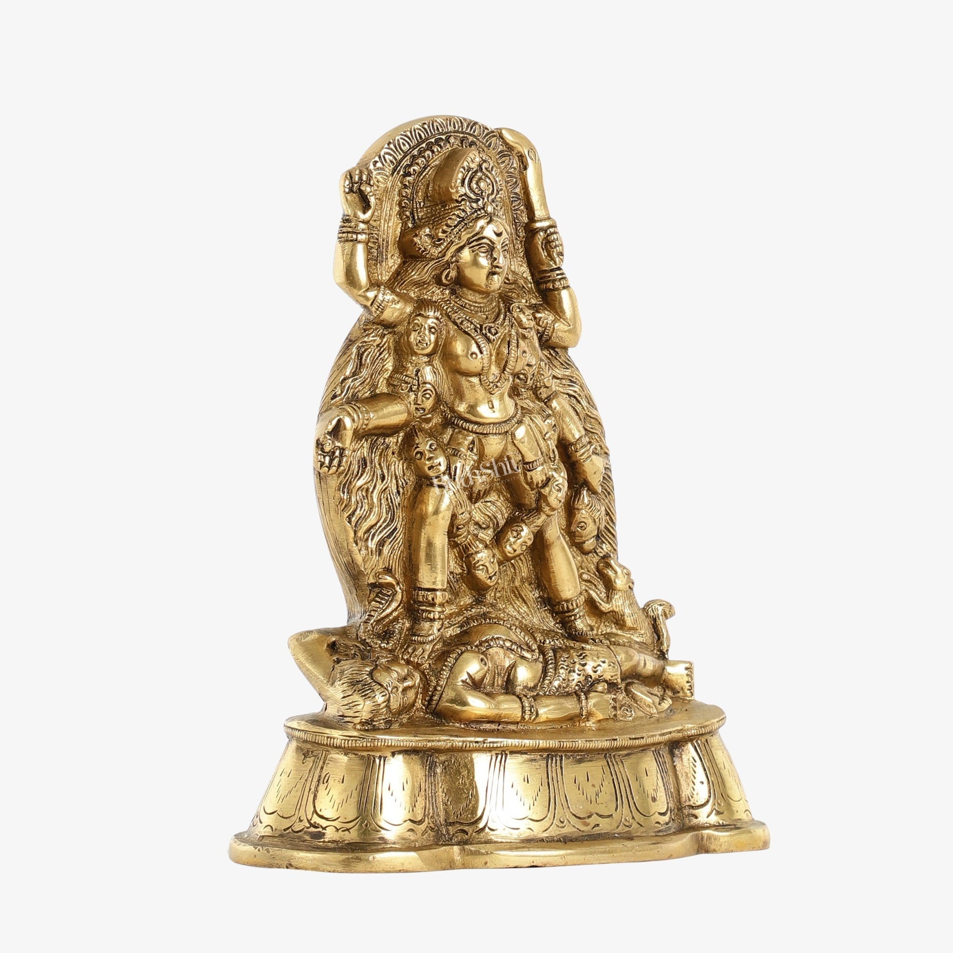 Brass Kali Ma Idol - 7 Inch