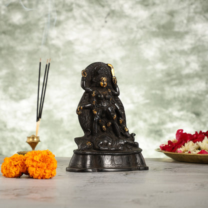 Brass Kali Ma Idol - 7 Inch