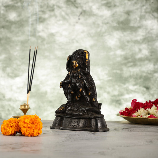 Brass Kali Ma Idol - 7 Inch