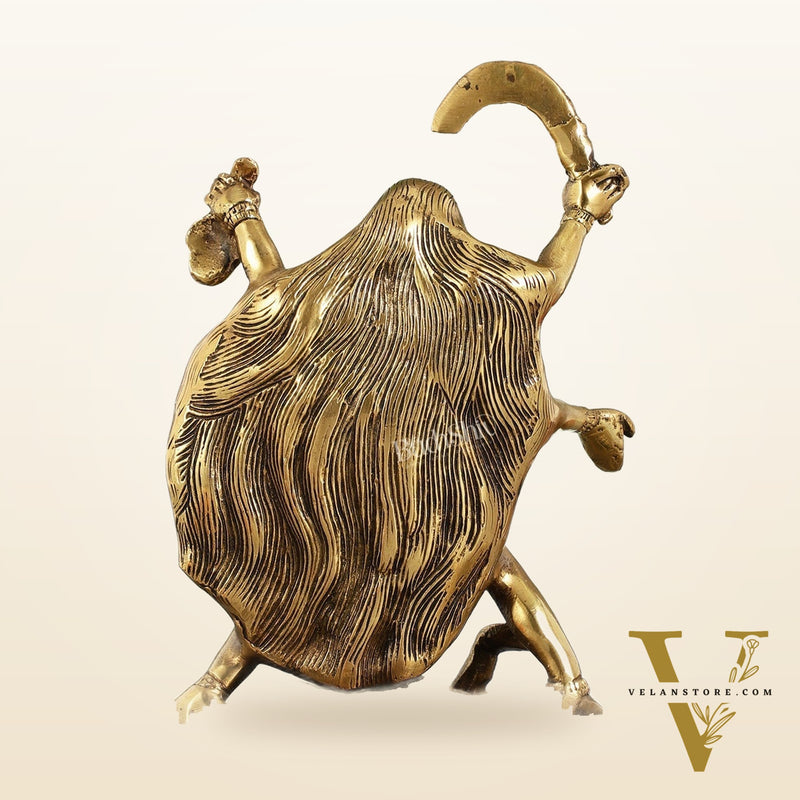Brass Kali Ma Idol - 8.5 Inch Height