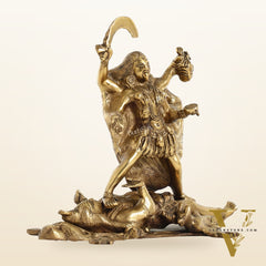 Brass Kali Ma Idol - 8.5 Inch Height