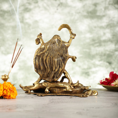 Brass Kali Ma Idol - 8.5 Inch Height