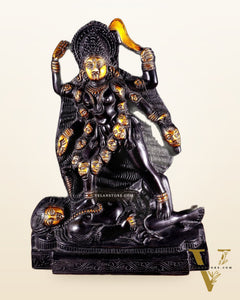 Brass Kali Ma Idol - 9.5 Inch Height