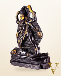 Brass Kali Ma Idol - 9.5 Inch Height