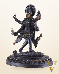 Brass Kali Ma Idol - 9.5 Inch