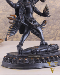 Brass Kali Ma Idol - 9.5 Inch
