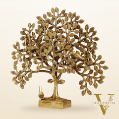 Brass Kalpavriksha tree for tables 11"