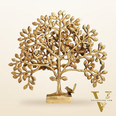Brass Kalpavriksha tree for tables 11"