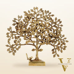 Brass Kalpavriksha tree for tables 11"