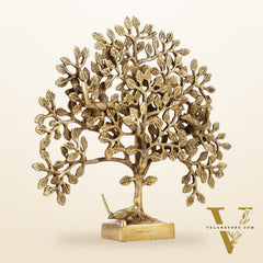 Brass Kalpavriksha tree for tables 11"