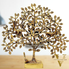 Brass Kalpavriksha tree for tables 11"