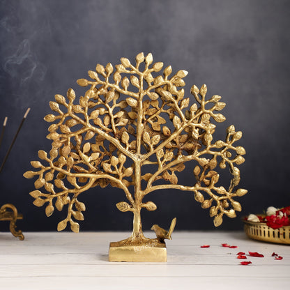 Brass Kalpavriksha tree for tables 11"