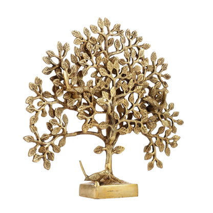 Brass Kalpavriksha tree for tables 11"