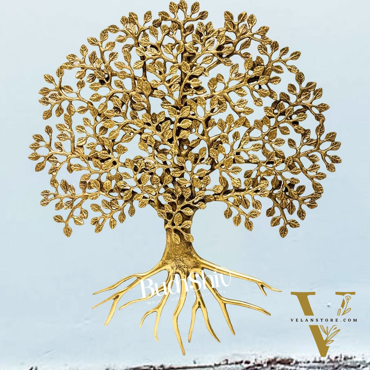 Brass Kalpavriksha Tree for wall hanging 20 inch"