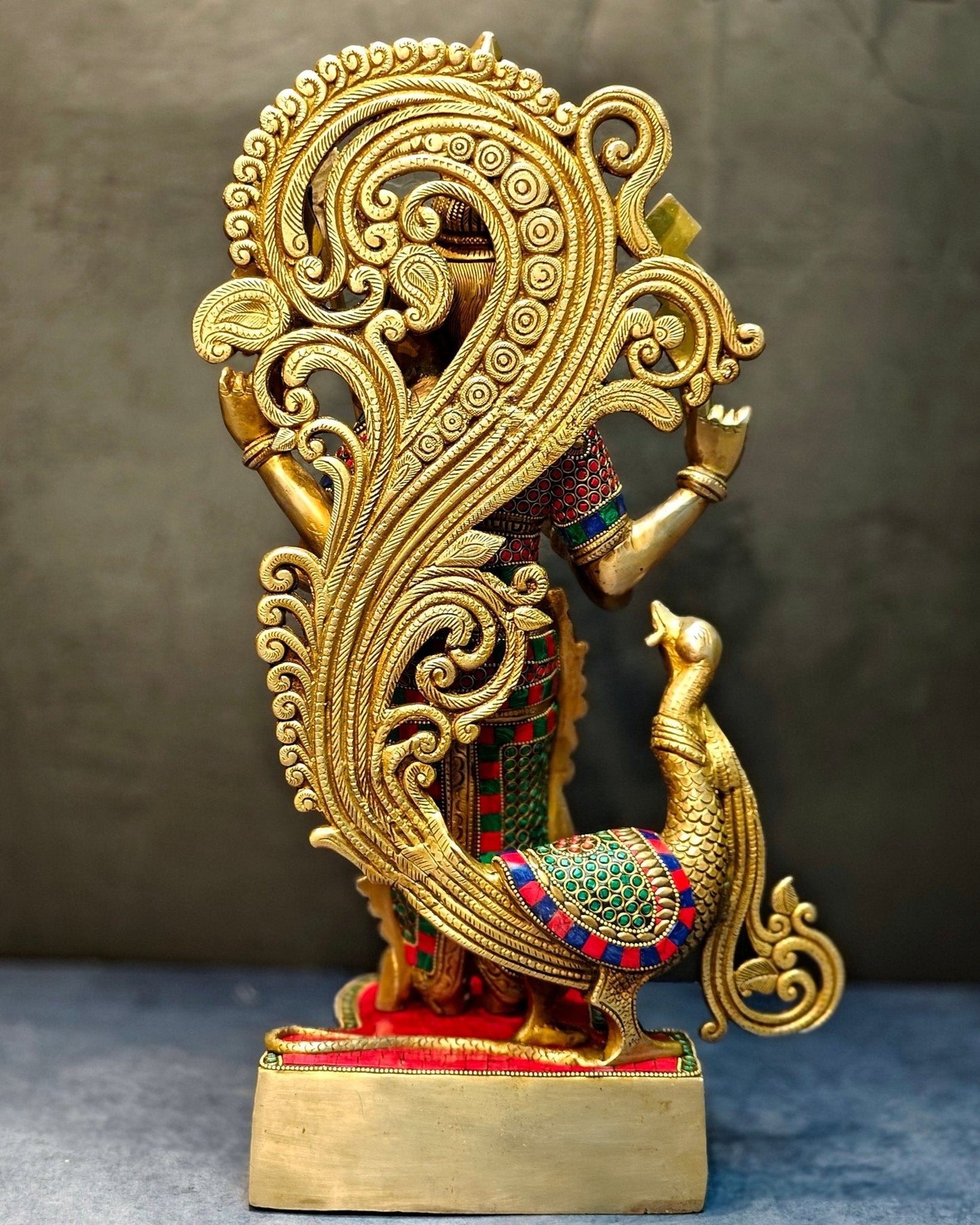 Brass Kartikeya Lord Murugun Statue 20"