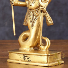 Brass Ketu Graha Idol (South Node of the Moon) for Pooja & Vastu - 5.5 Inch Height