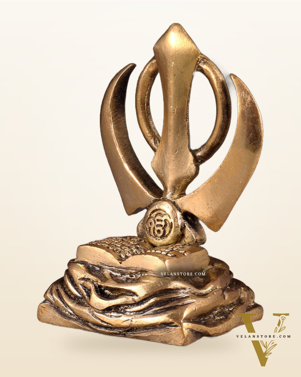 Brass Khanda Sahib – Sacred Sikh Symbol 3.5"