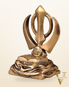 Brass Khanda Sahib – Sacred Sikh Symbol 3.5"