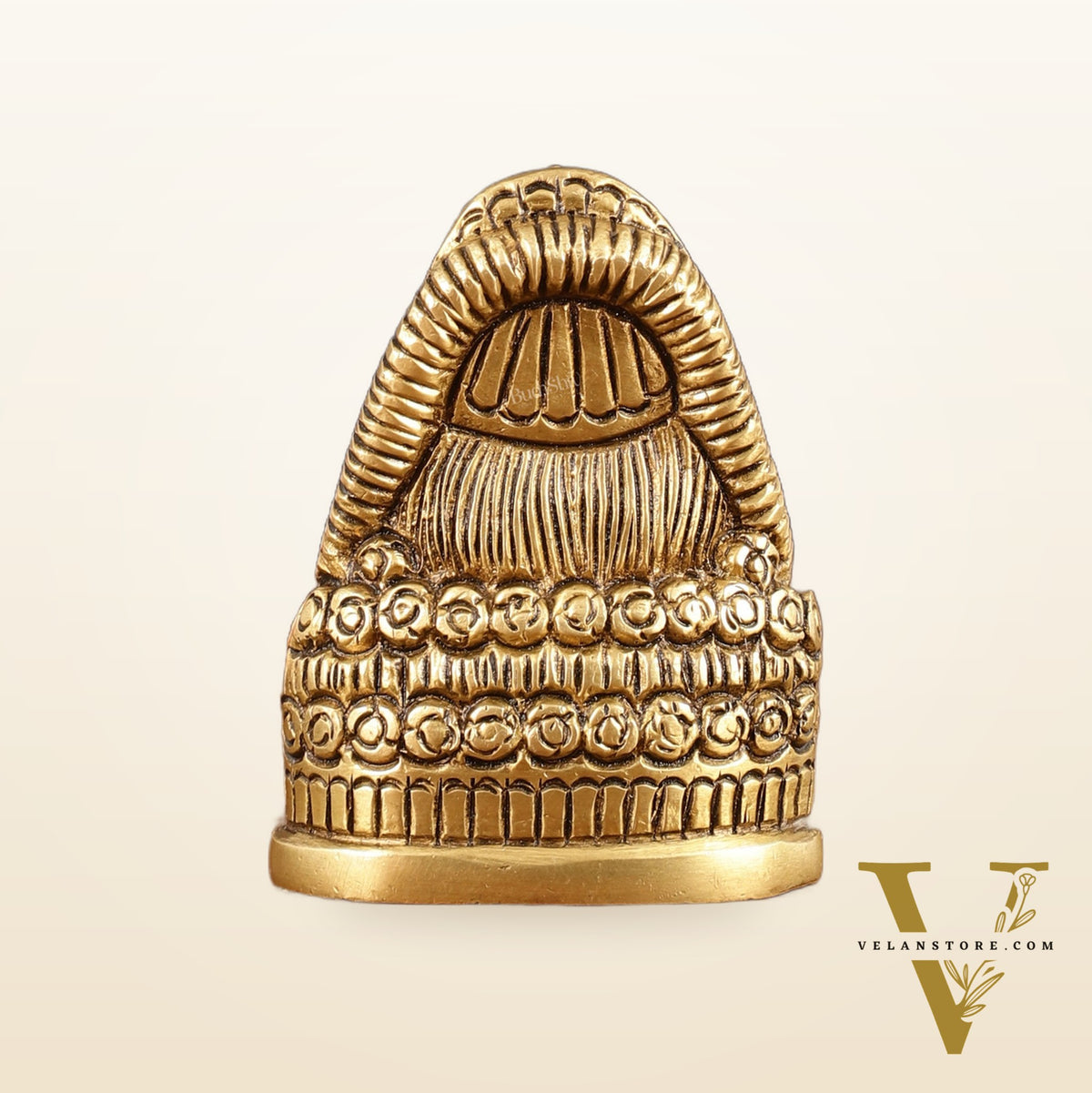 Brass Khatu Shyam Face Bust Idol - 3" Height