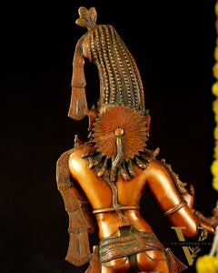 Brass Krishna kerala style Idol 36"