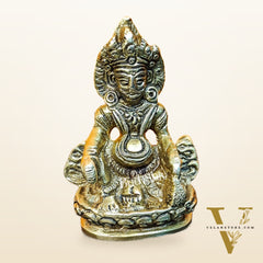 Brass Kubera Idol, 3" Height, God of Wealth