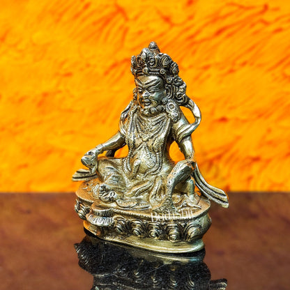 Brass Kubera Idol, 5.5" Height, God of Wealth