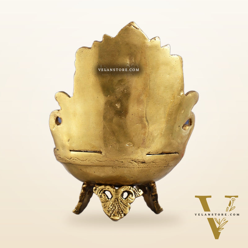 Brass lakshmi Diya Oil Lamp - 7 Inch