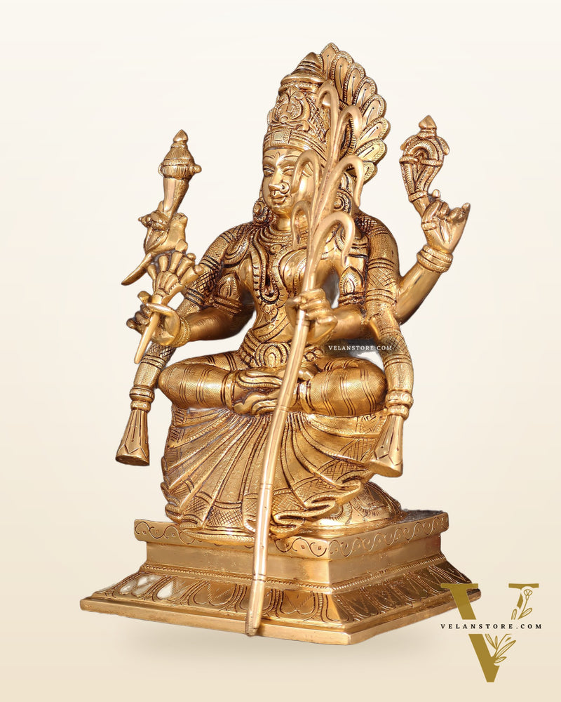 Brass Lalita Devi Idol 13" enhanced carvings