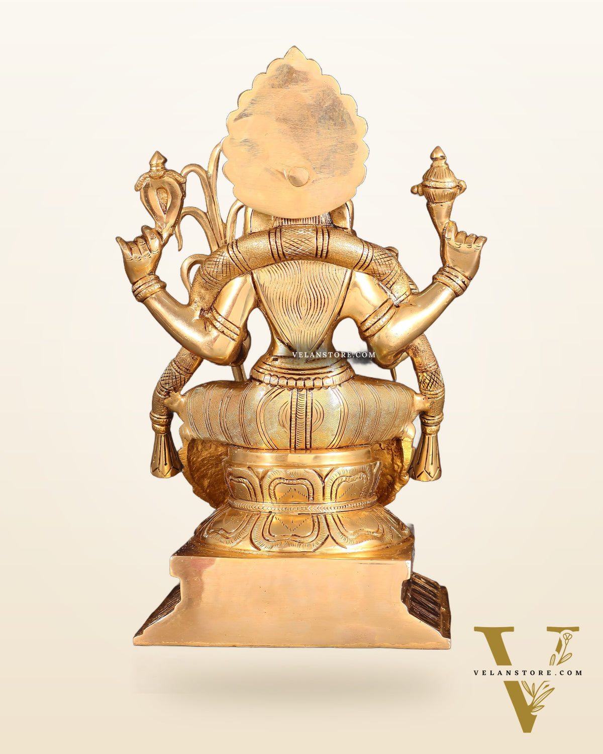 Brass Lalita Devi Idol 13" enhanced carvings