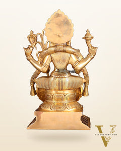 Brass Lalita Devi Idol 13" enhanced carvings