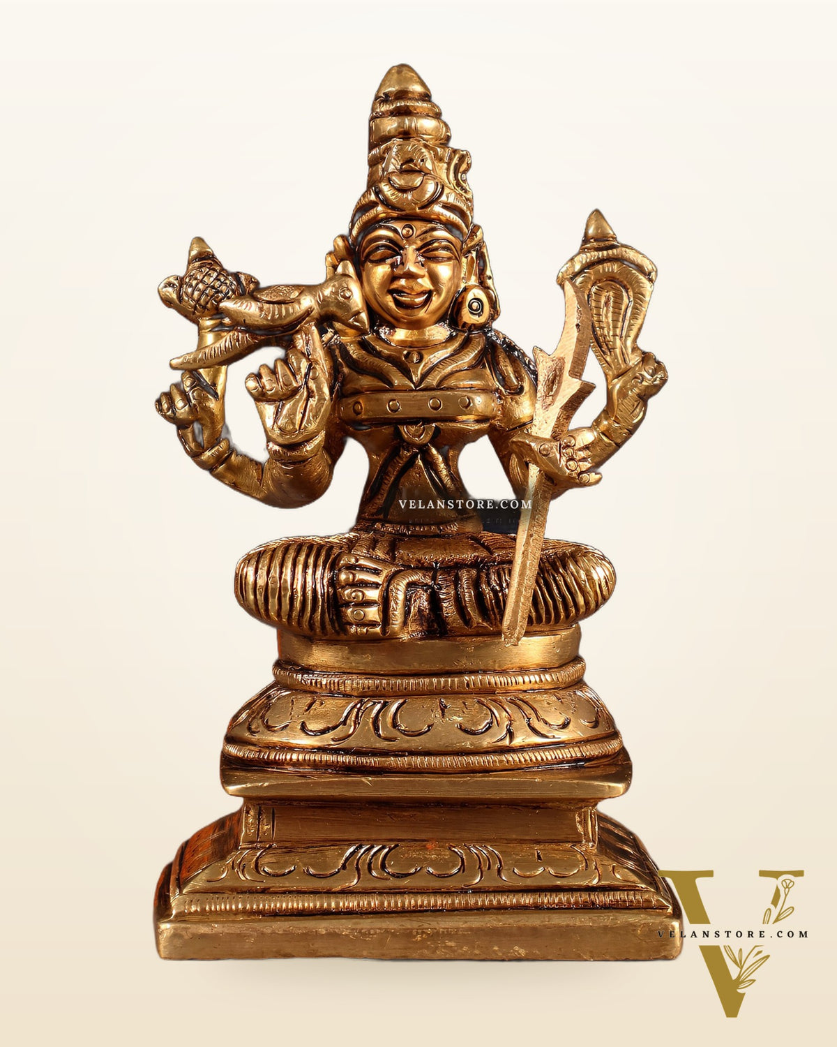 Brass Lalita Devi Idol – 4.5"