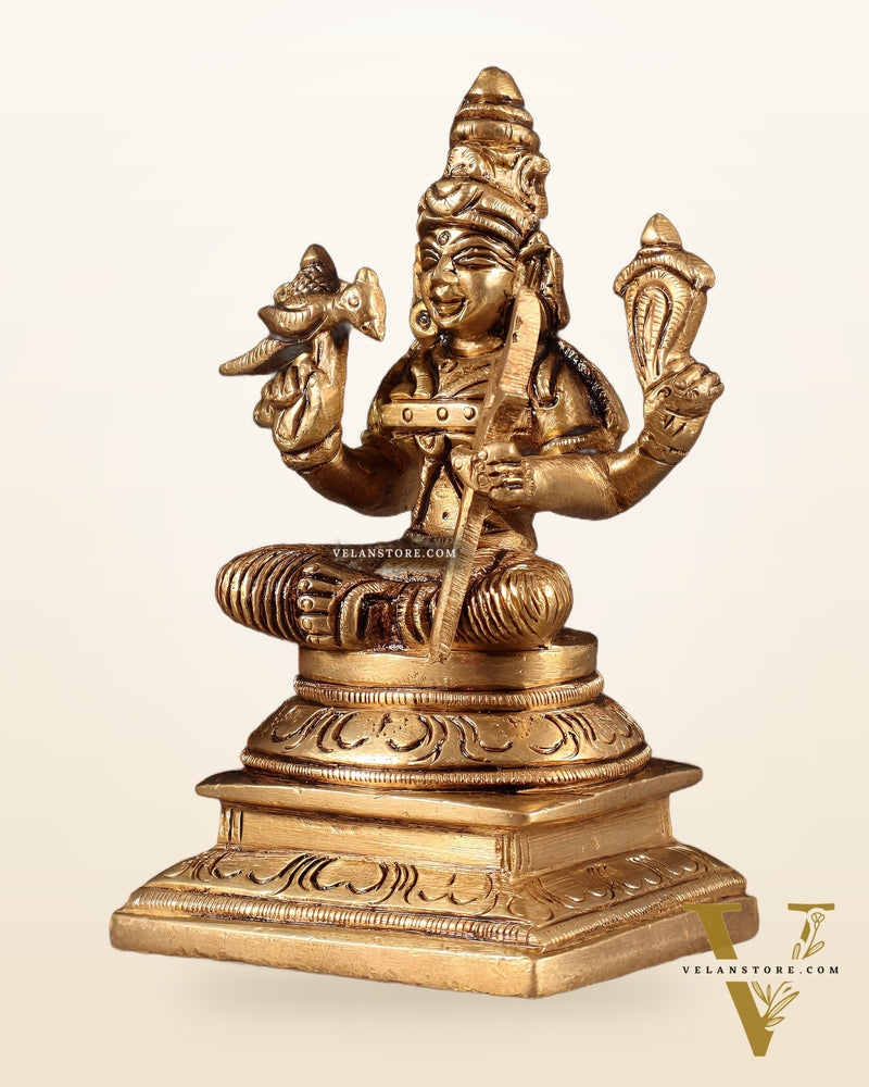 Brass Lalita Devi Idol – 4.5"