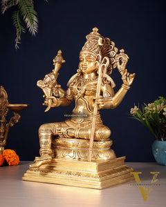 Brass Lalita Devi Idol – Superfine Carvings | 12 inch