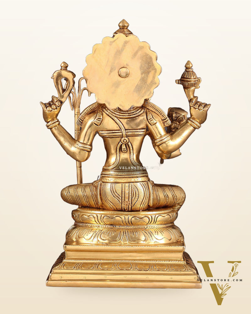 Brass Lalita Devi Idol – Superfine Carvings | 12 inch
