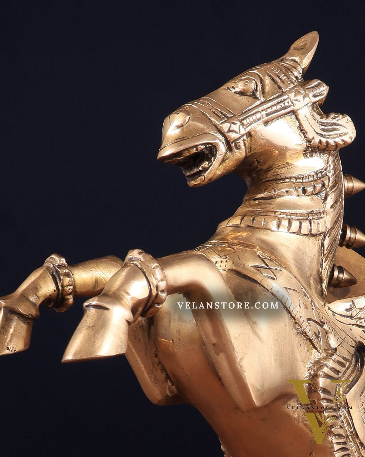 Brass large Flying Horse Pegasus Showpiece – 11.5" x 12" x 3.5" | Majestic Artistic Statue
