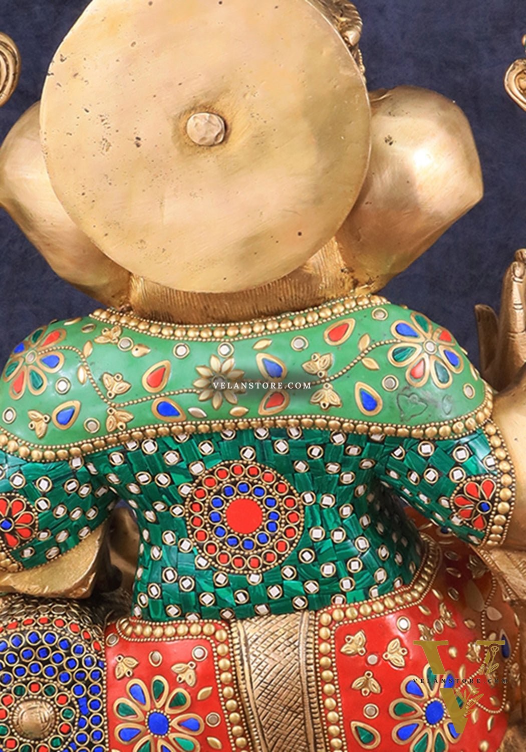 Brass Large Ganesha Statue - 18 Inch