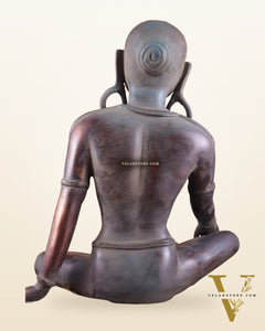 Brass Large Green Tara Idol – Tibetan Style, 19 Inch