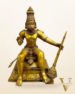 Brass Large Hanuman Statue - 22"