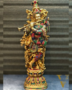 Brass large Lord Krishna Murti | 30 Inch