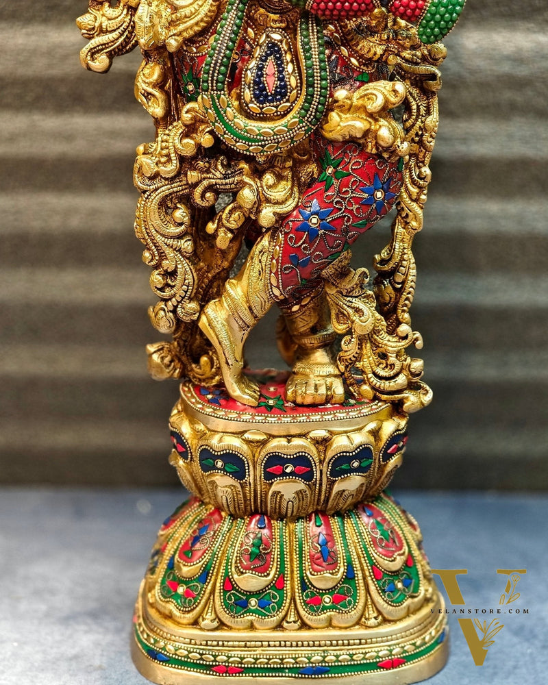 Brass large Lord Krishna Murti | 30 Inch