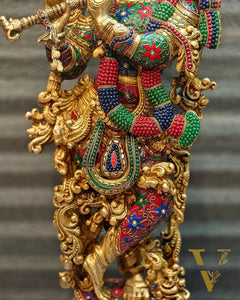 Brass large Lord Krishna Murti | 30 Inch
