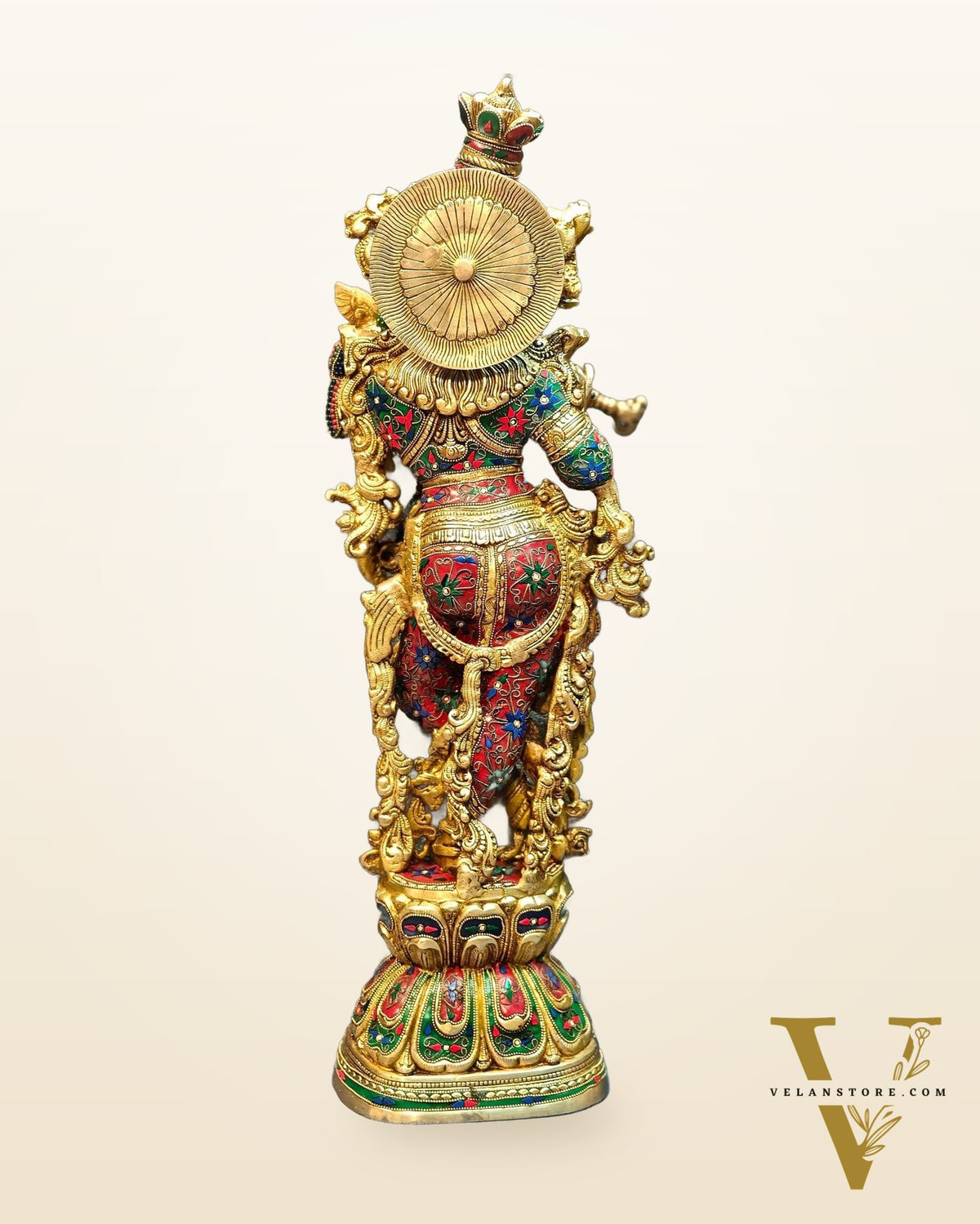 Brass large Lord Krishna Murti | 30 Inch