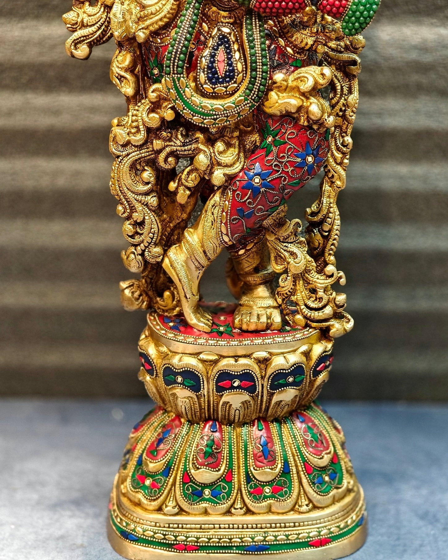 Brass large Lord Krishna Murti | 30 Inch