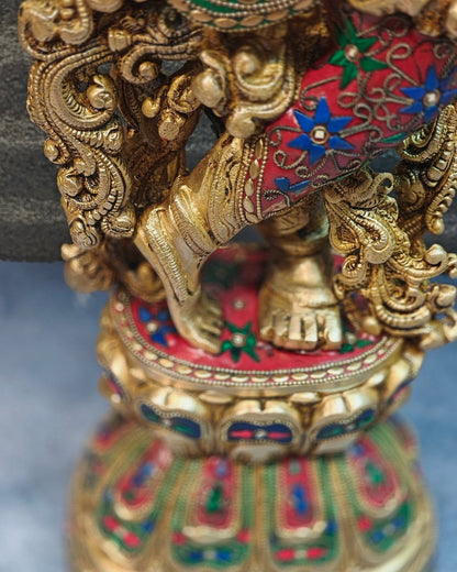 Brass large Lord Krishna Murti | 30 Inch