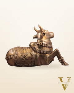 Brass Large Nandi Sculpture 34 inch
