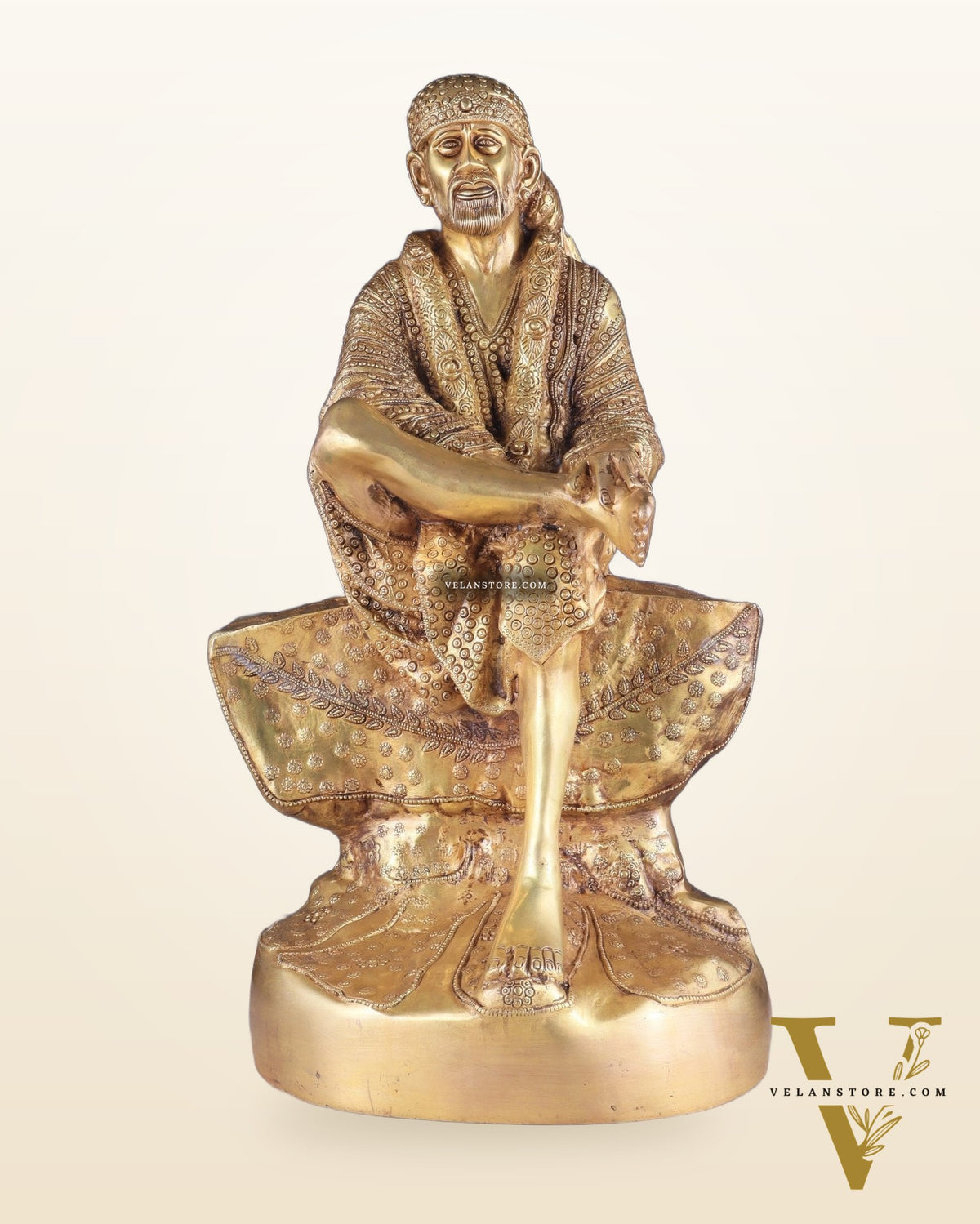 Brass large Shirdi Sai Baba Statue 24"
