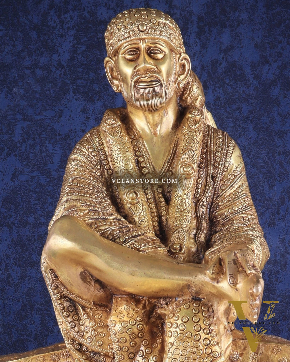 Brass large Shirdi Sai Baba Statue 24"